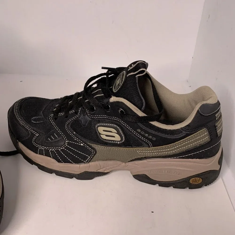 Skechers Sport Mens 50650 Sparta Black Brown Training Sneaker Size‎ 13 Lace Up